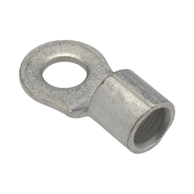 RS PRO Solistrand Uninsulated Crimp Ring Terminal M8 Stud Size 4 AWG 170°C 33470