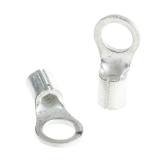 RS PRO Solistrand Uninsulated Crimp Ring Terminal M3.5 Stud Size 22 AWG to 16 AWG Wire Size 34105