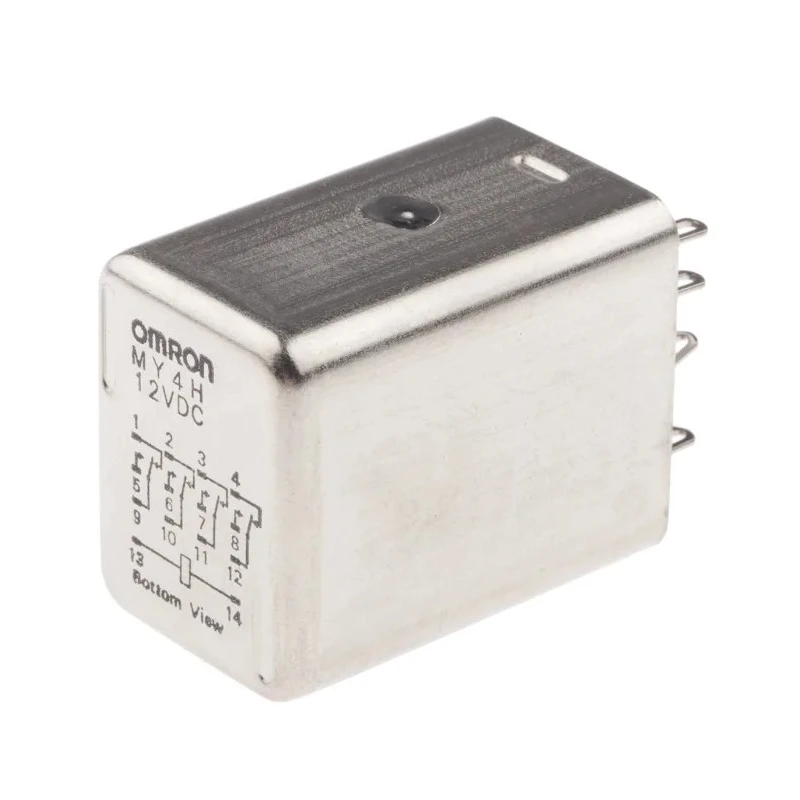 Omron Socket Power Relay 12V dc Coil 3A Switching Current 4PDT MY4H 12VDC