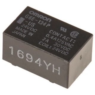 Omron PCB Power Relay 24V DC Coil 3A Switching Current SPDT G6E-134P-US DC24