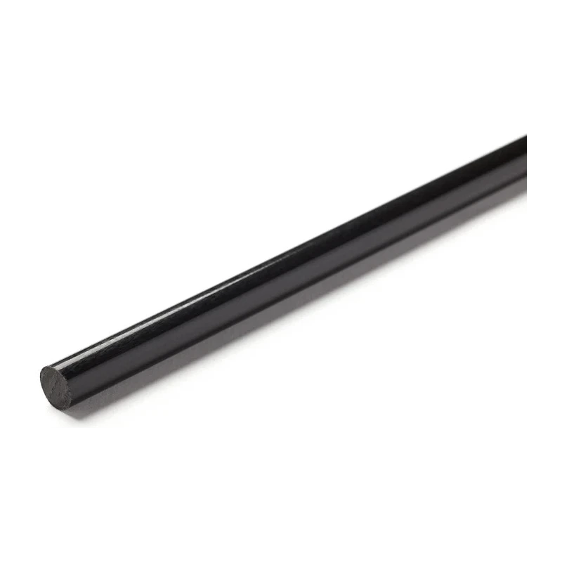 RS PRO Black Nylon Rod 1 m Length 25 mm Diameter Extruded Nylon 6 75 MPa Tensile Strength 282-0654