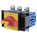 Kraus & Naimer 3-Pole Panel Mount Isolator Switch, IP65 Rated, 250A Switching Current, 5.5W Switching KG251.T203/GBA008.E