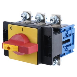 Kraus & Naimer 3-Pole Panel Mount Isolator Switch, IP65 Rated, 250A Switching Current, 5.5W Switching KG251.T203/GBA008.E