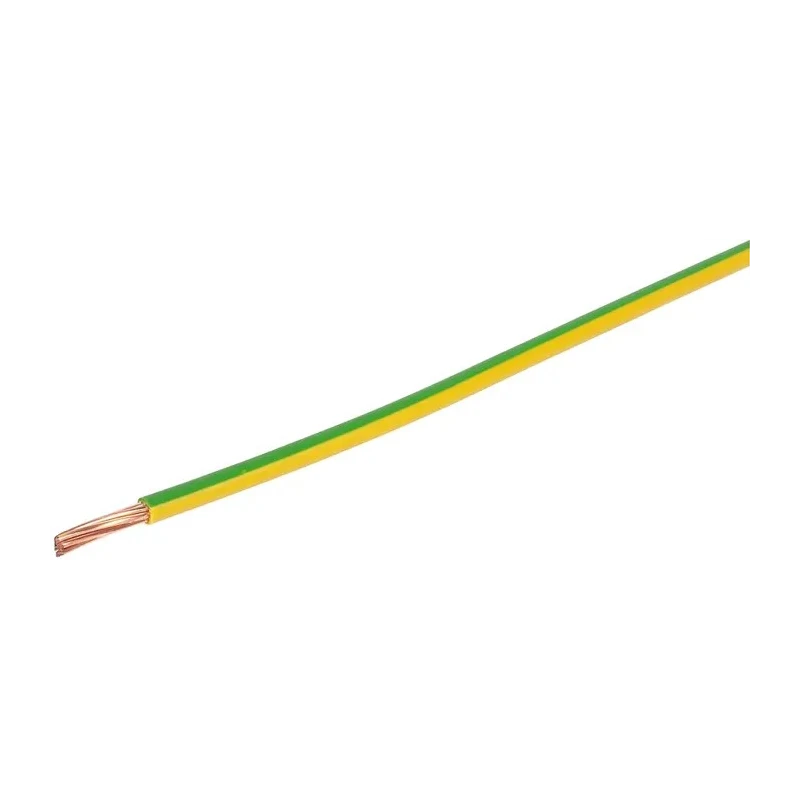 Prysmian 6491X Series Green Yellow Hook Up Wire, Stranded 7/1.70 mm, 100 m Length, 750V, Polyvinyl Chloride Jacket 20147722