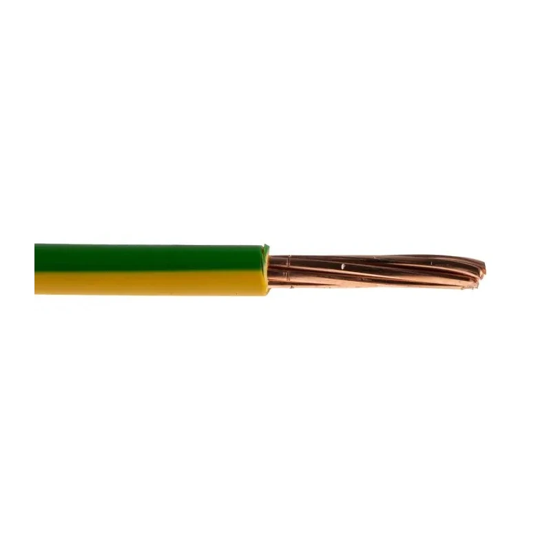 Prysmian 6491X Series Green Yellow Hook Up Wire, 7/1.35 mm Core Strands, 100 m Length, Polyvinyl Chloride Jacket 20147721
