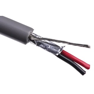 Belden 9501 Series Screened Data Cable 1 Pair 2 Cores 0.25 mm² Cross Section 305 m Length Silver Polyvinyl 9501.00U305