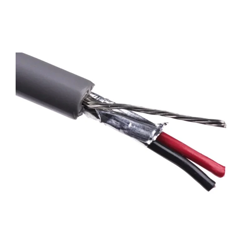 Belden 9501 Series Screened Data Cable 1 Pair 2 Cores 0.25 mm² Cross Section 305 m Length Silver Polyvinyl 9501.00U305
