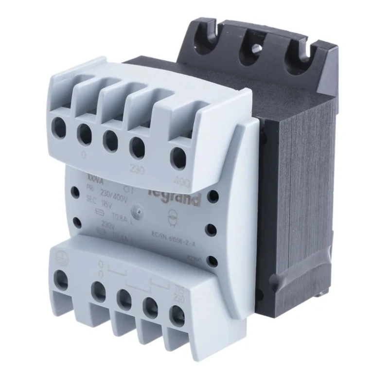 Legrand 100 VA DIN Rail Transformer, 230 to 400 V Primary, 230 V Secondary, IEC/EN 61558-2-6, IEC/EN 61558-2-4 0 427 87