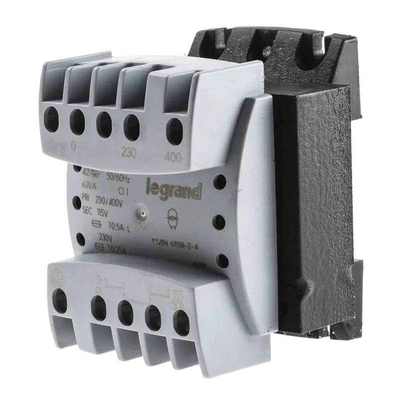 Legrand 63 VA DIN Rail Transformer, 230 to 400 V Primary, 115/230 V Secondary, Screw Mount DIN Rail, EN 60439-1, UL506 UL506