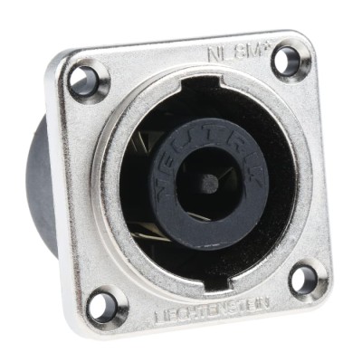 Neutrik Straight Panel Loudspeaker Connector 8 Way Male 250V 40A RSNL8MPRXX
