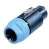 Neutrik NL8FC Straight Cable Loudspeaker Connector 8 Way Female 30A Solder 250V SpeakON NL8FC