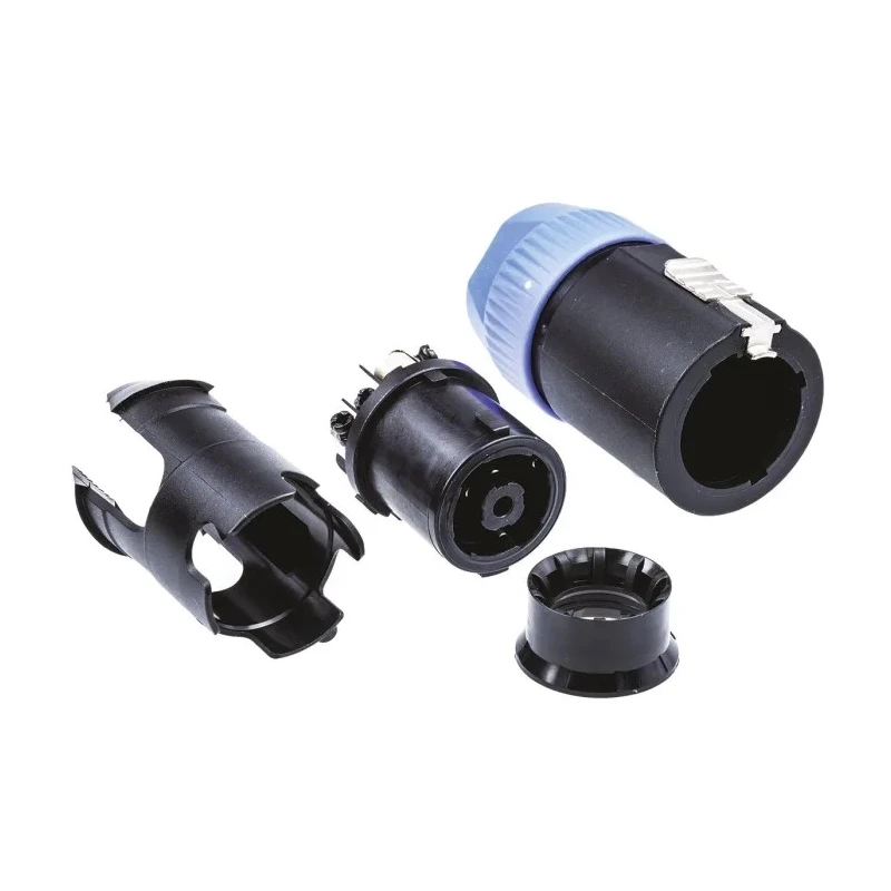 Neutrik NL8FC Straight Cable Loudspeaker Connector 8 Way Female 30A Solder 250V SpeakON NL8FC