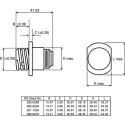 TE Connectivity Circular Connector Standard Size, 3 Contacts, Male Socket, 600V, 34A, Nylon Housing, CPC Series 206207-1