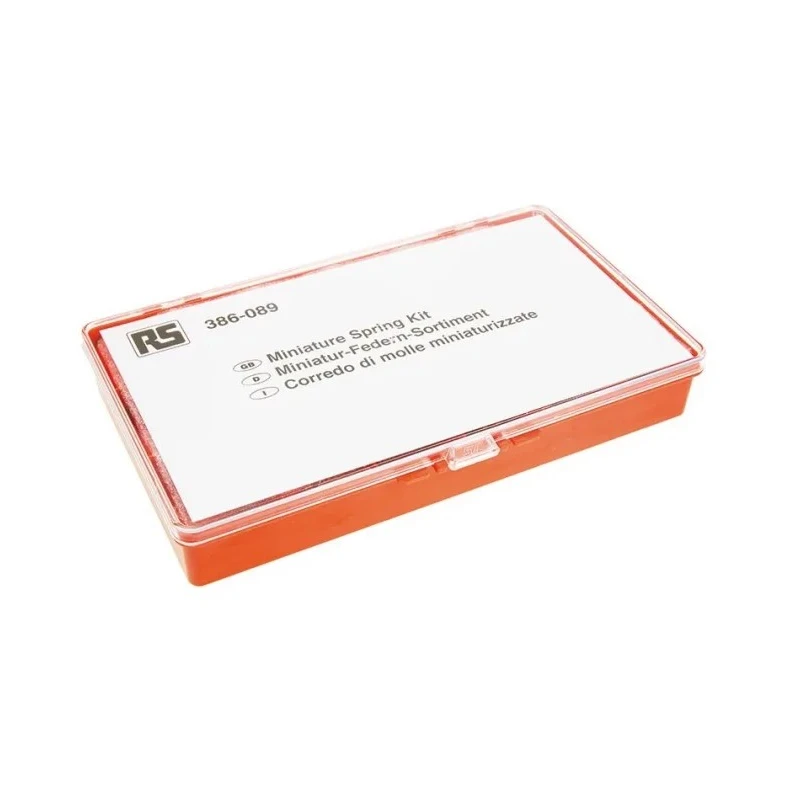 RS PRO Alloy Steel Extension Compression Spring Kit 342 Pieces Maximum Length 27.2mm Minimum Length 3.18mm 386-089