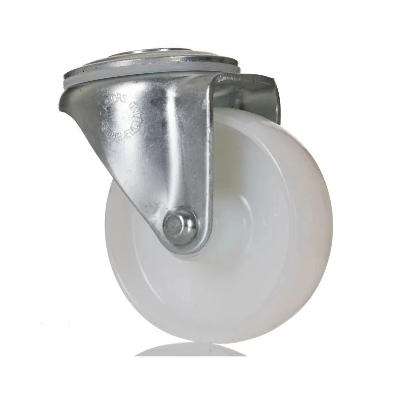 Flexello Swivel Castor 100 mm Wheel Diameter, 250 kg Load Capacity, Nylon Wheel, Zinc Plated Iron Frame 422NYBH12