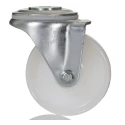 Flexello Swivel Castor 100 mm Wheel Diameter, 250 kg Load Capacity, Nylon Wheel, Zinc Plated Iron Frame 422NYBH12