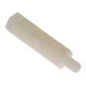 RS PRO M4 Standoff Male/Female, 25 mm Body Length, 6 mm Stud Length, Polyamide 66, Hex Shape 7 mm Hex Size 382-951
