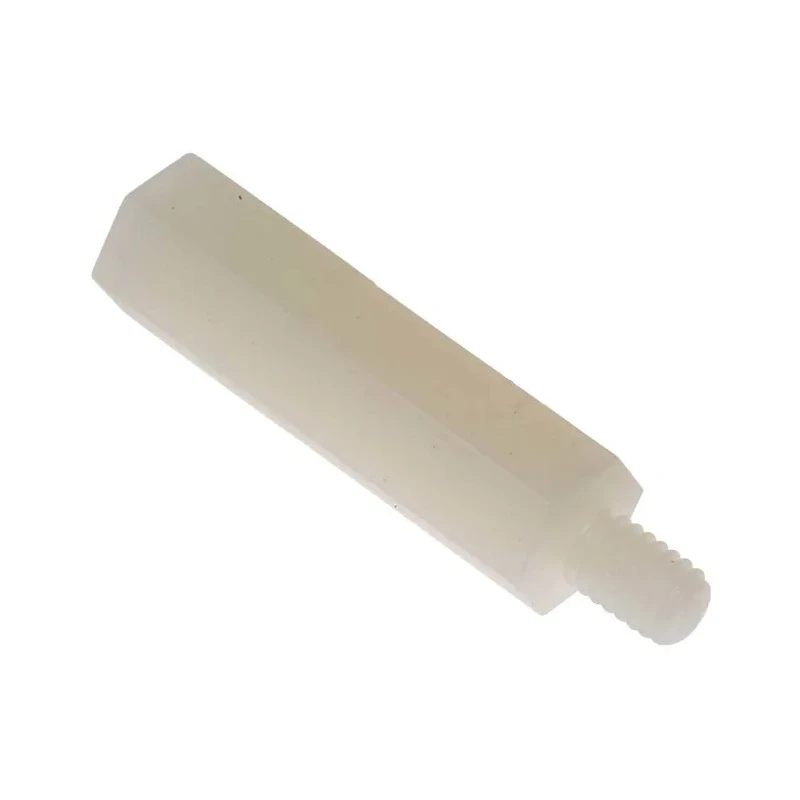 RS PRO M4 Standoff Male/Female, 25 mm Body Length, 6 mm Stud Length, Polyamide 66, Hex Shape 7 mm Hex Size 382-951