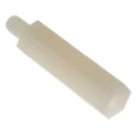 RS PRO M4 Standoff Male/Female, 25 mm Body Length, 6 mm Stud Length, Polyamide 66, Hex Shape 7 mm Hex Size 382-951