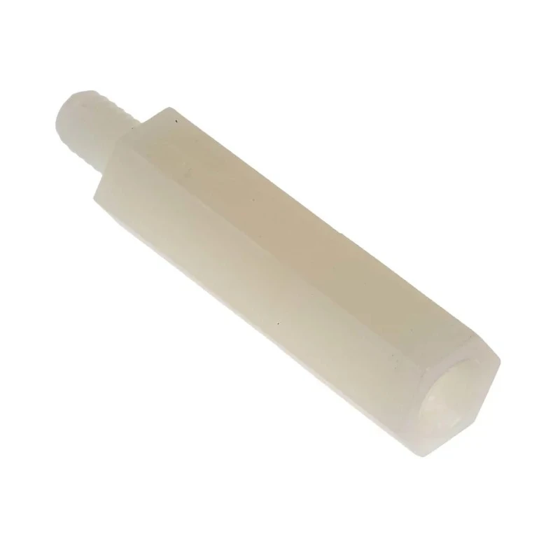 RS PRO M4 Standoff Male/Female, 25 mm Body Length, 6 mm Stud Length, Polyamide 66, Hex Shape 7 mm Hex Size 382-951