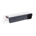 ITT Cannon DIKD 1.5-PV BU 50 Way Straight Cable D-Sub Connector with Clinch Nut and Float Male 110980-0022