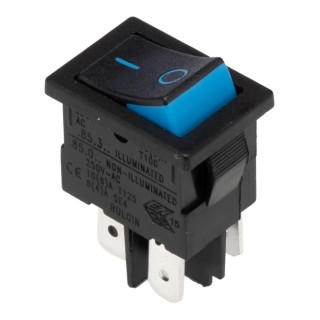 Arcolectric (Bulgin) Ltd DPST On-Off On-Off Rocker Switch Panel Aluminium Housing IP66 Rated H8550XBAAD