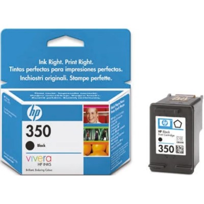 Hewlett Packard Black Ink Cartridge Model CB335EE with Approximate 200 Page Yield CB335EE