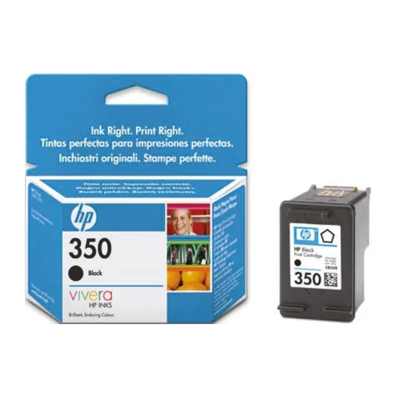 Hewlett Packard Black Ink Cartridge Model CB335EE with Approximate 200 Page Yield CB335EE