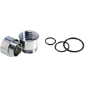 Lapp Nickel Plated Brass Conduit Fitting Thread Size PG13.5 to PG16 Nitrile Rubber (NBR) Black PG16