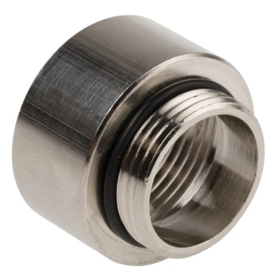 Lapp Conduit Nickel Plated Brass Fitting PG16 to PG21 Thread Nitrile Butadiene Rubber Seal PG16