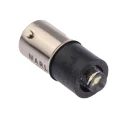 Marl White Indicator Lamp Single Chip, 110V dc, BA9 Base, 4.8 mm Diameter, 750mcd 215-997-25-38