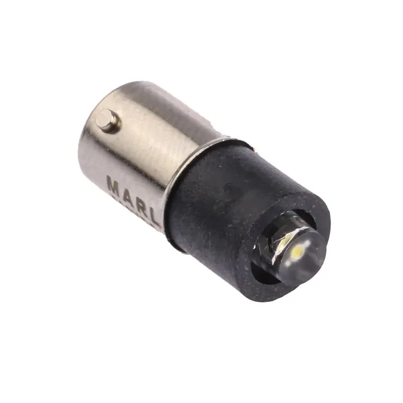 Marl White Indicator Lamp Single Chip, 110V dc, BA9 Base, 4.8 mm Diameter, 750mcd 215-997-25-38