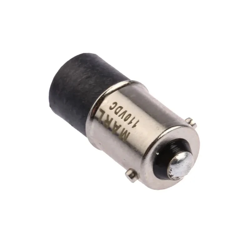 Marl White Indicator Lamp Single Chip, 110V dc, BA9 Base, 4.8 mm Diameter, 750mcd 215-997-25-38