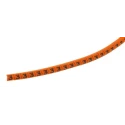 HellermannTyton Helagrip Slide-On Cable Marker, Black Legend "3", Orange Marker, 3.5mm Length, Fits 1-3mm Cable 901-10270