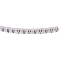 HellermannTyton Helagrip Slide-On Pre-Printed Cable Marker, Black Legend, White Marker, 1-3 mm Cable Diameter 901-10281