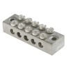 RS PRO 5-Way Double Screw Earth Terminal Block 0mm² to 16mm², 16AWG Wire, Screw Termination, Brass Housing 283-0746
