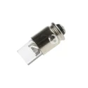 Marl White Indicator Lamp Single Chip 12V DC Midget Groove Base 4.9 mm Diameter 743mcd 205-997-21-38