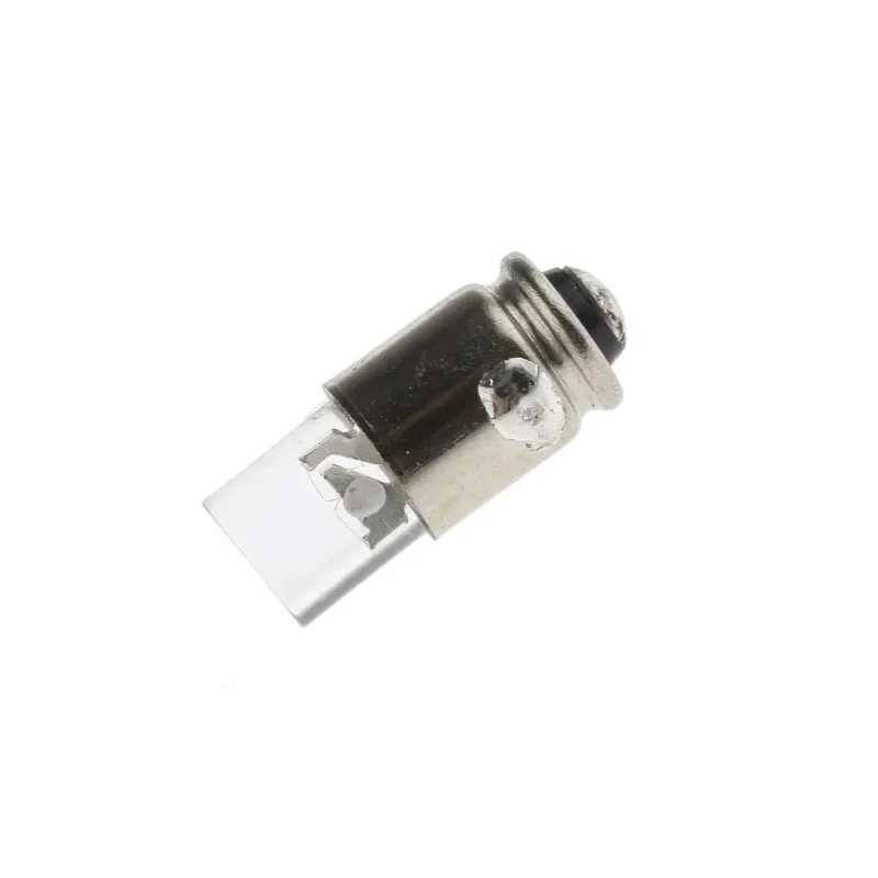 Marl White Indicator Lamp Single Chip 12V DC Midget Groove Base 4.9 mm Diameter 743mcd 205-997-21-38