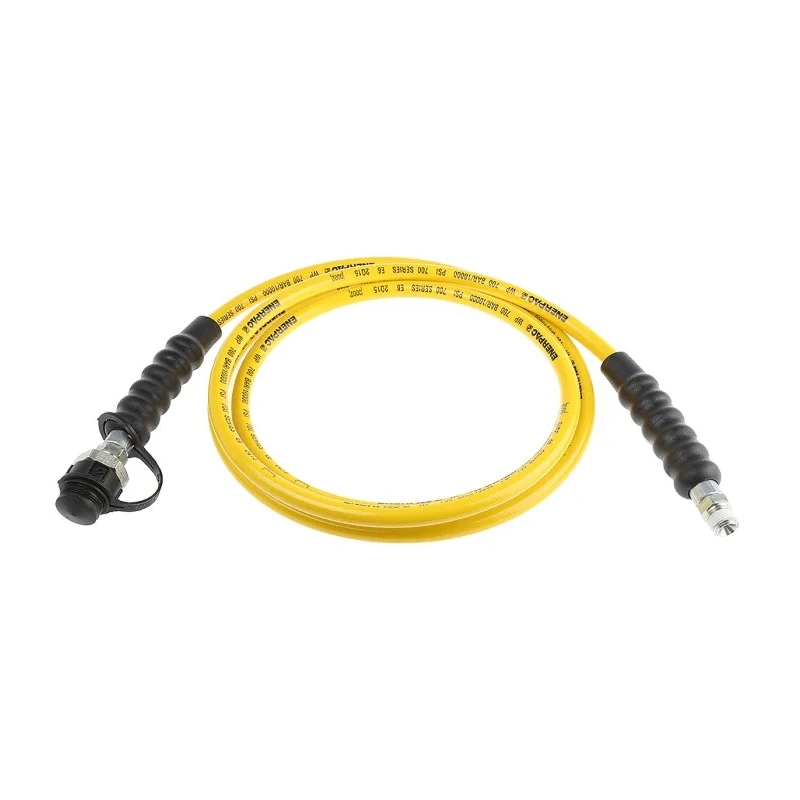 Enerpac Polyurethane Thermoplastic Hydraulic Hose Assembly 6.4 mm ID, Yellow, 3 m HC7210