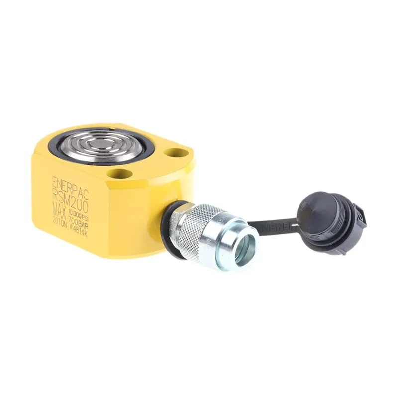 Enerpac Portable Low Height Hydraulic Cylinder Single Acting 20t Capacity 700 bar Maximum Operating Pressure RSM200