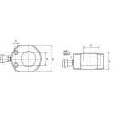 Enerpac Portable Low Height Hydraulic Cylinder Single Acting 20t Capacity 700 bar Maximum Operating Pressure RSM200