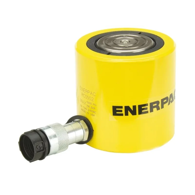 Enerpac Portable Low Height Hydraulic Cylinder Single Acting 30t Capacity 62mm Stroke Length 700 bar Max Pressure RCS302