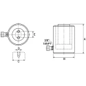 Enerpac Portable Low Height Hydraulic Cylinder Single Acting 30t Capacity 62mm Stroke Length 700 bar Max Pressure RCS302