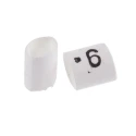 TE Connectivity Heatshrink Pre-Printed Cable Marker White, Legend 9 for 1 mm to 3 mm Cable Diameter TRSA-1019/C/1/9