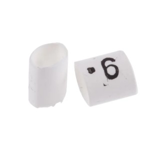 TE Connectivity Heatshrink Pre-Printed Cable Marker White, Legend 9 for 1 mm to 3 mm Cable Diameter TRSA-1019/C/1/9