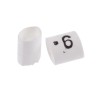 TE Connectivity Heatshrink Pre-Printed Cable Marker White, Legend 9 for 1 mm to 3 mm Cable Diameter TRSA-1019/C/1/9