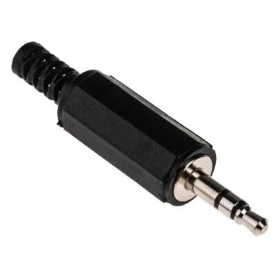 RS PRO Jack Connector 3.5 mm Cable Male 3 Pole Stereo Solder Termination RS PRO 392-643
