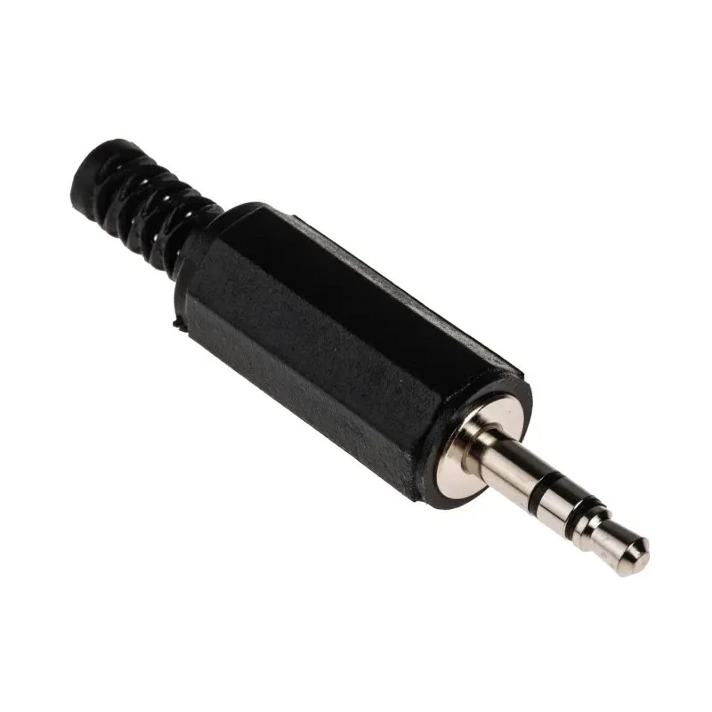 RS PRO Jack Connector 3.5 mm Cable Male 3 Pole Stereo Solder Termination RS PRO 392-643