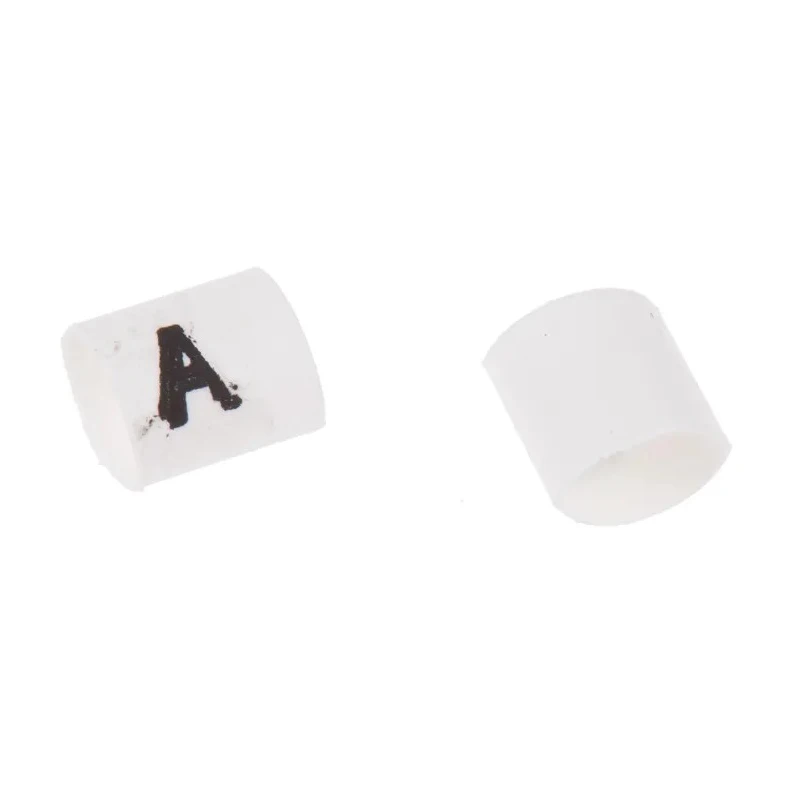 TE Connectivity Heat Shrinkable Pre-Printed Cable Marker White for 1mm to 3mm Cable TRSA-1019/C/1/A