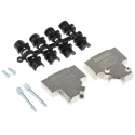 MH Connectors Zinc Angled D-Sub Backshell 15 Way Strain Relief MHD45ZK
